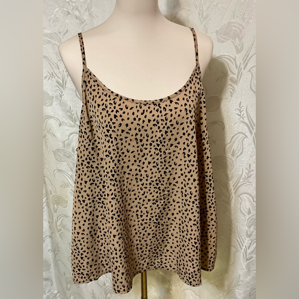 Shein Curve Brown Black Cami